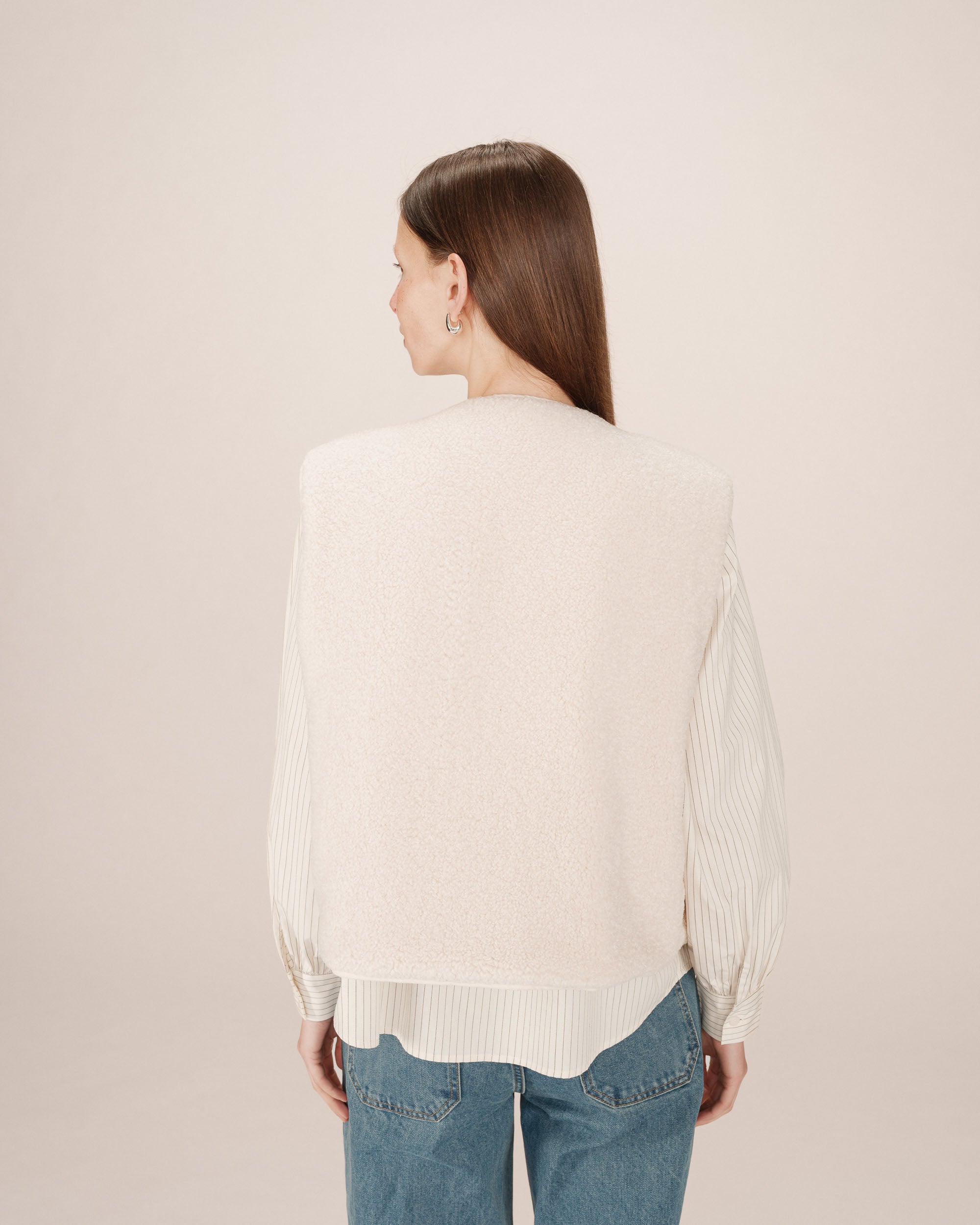 Ecru Quilted Jacket Seth