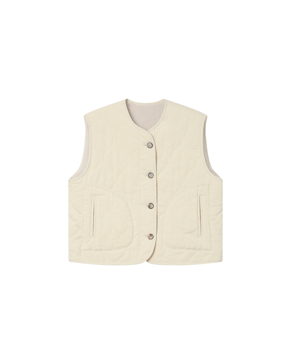 Ecru Quilted Jacket Seth