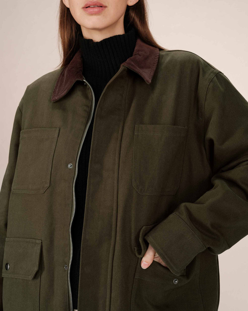 Forest Green Utility Jacket Soraya