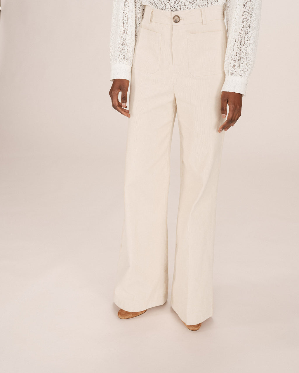 Pantalon Large Ecru Samba