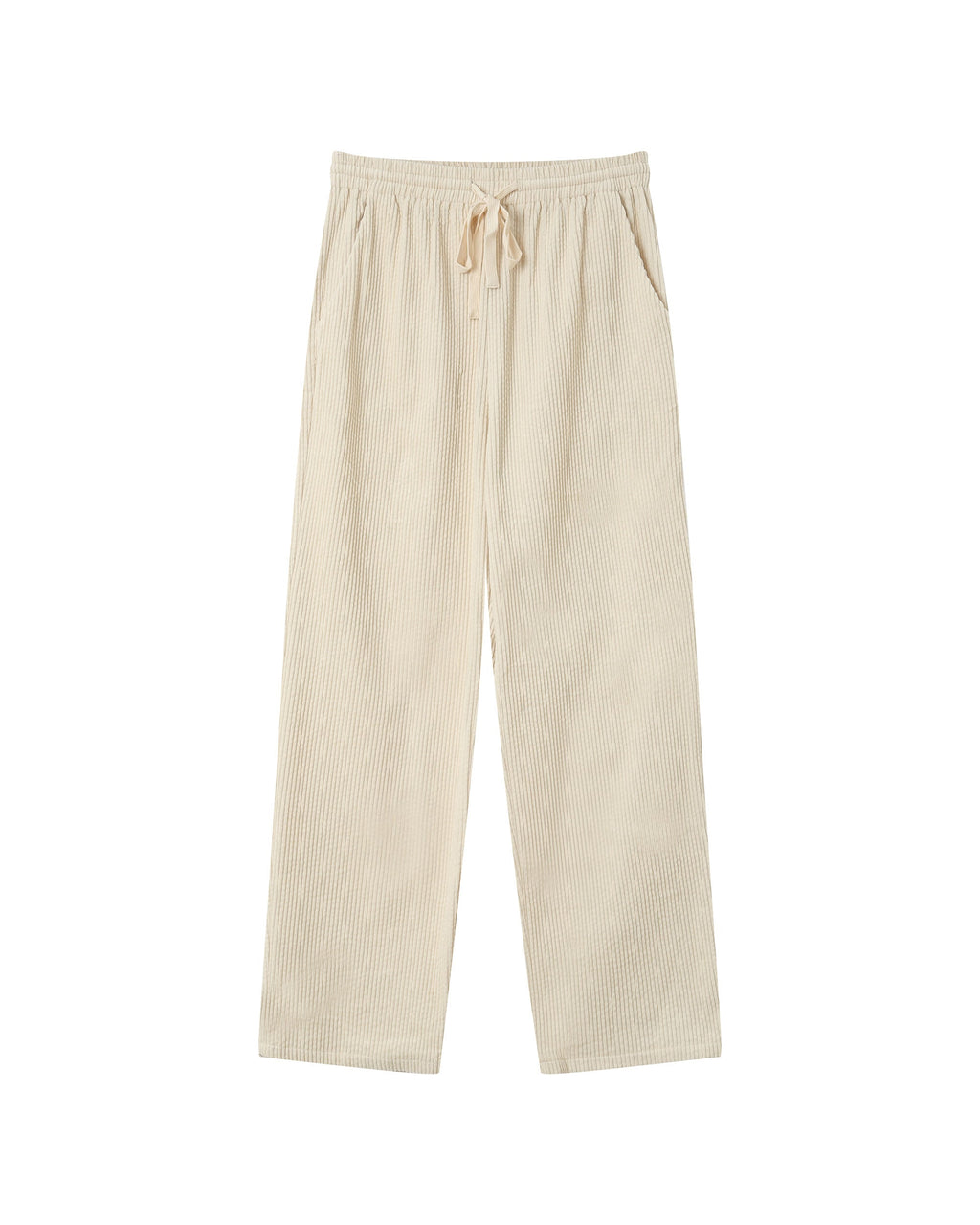 Wide-Leg Ecru Liberty Trousers