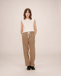 Wide-Leg Greige Trousers Liberty
