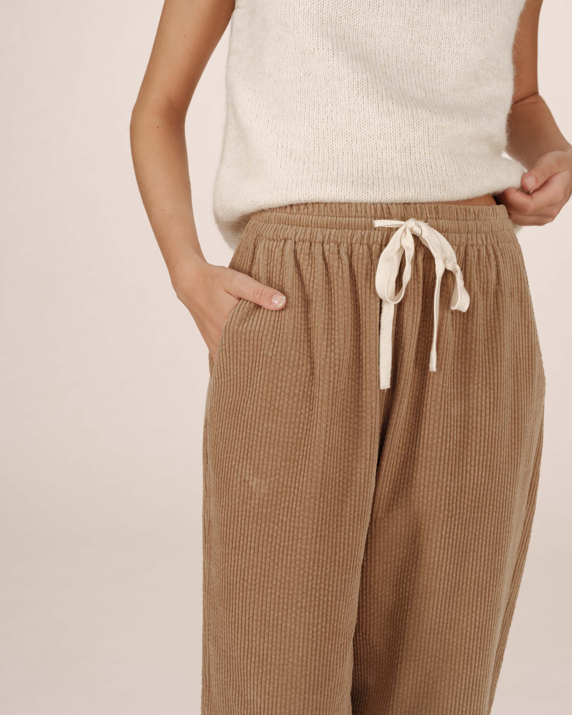 Wide-Leg Greige Trousers Liberty