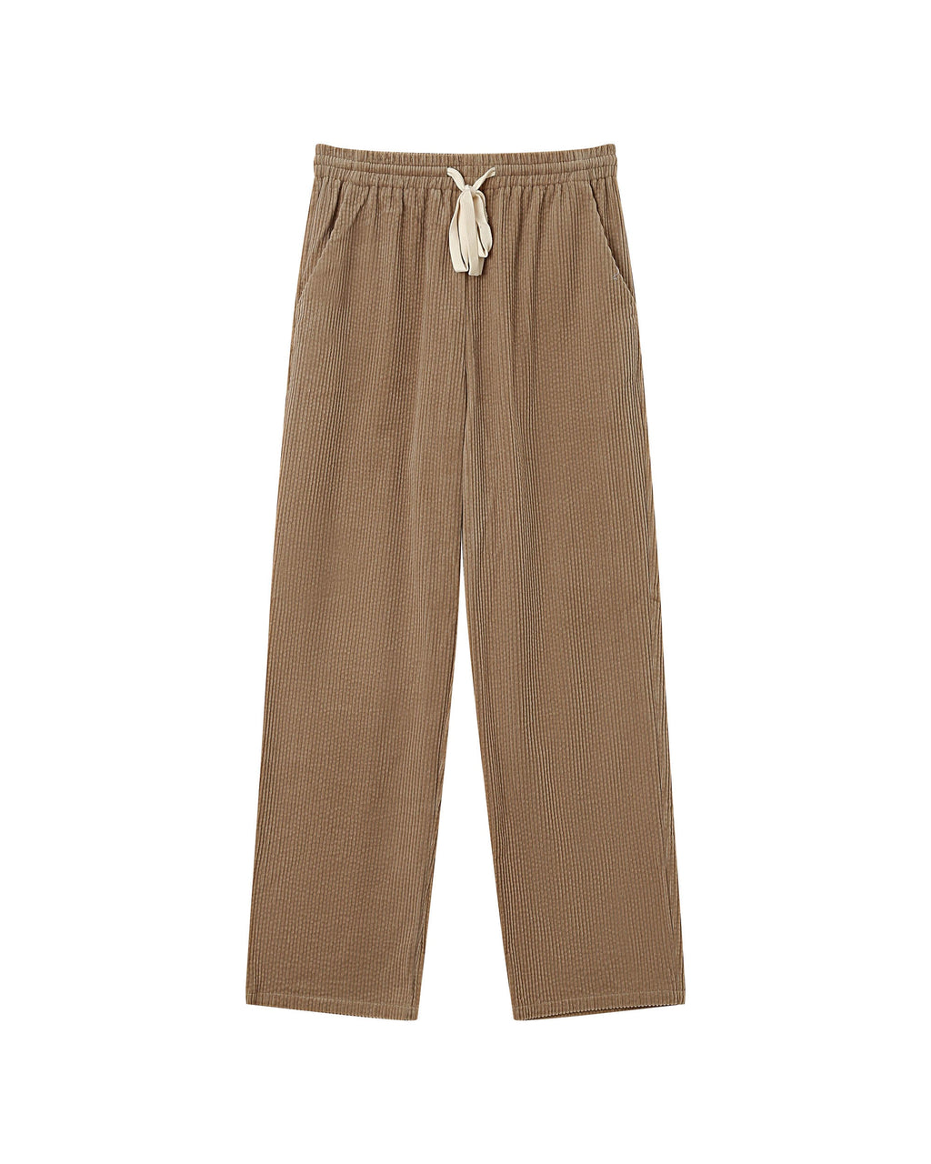 Wide-Leg Greige Trousers Liberty