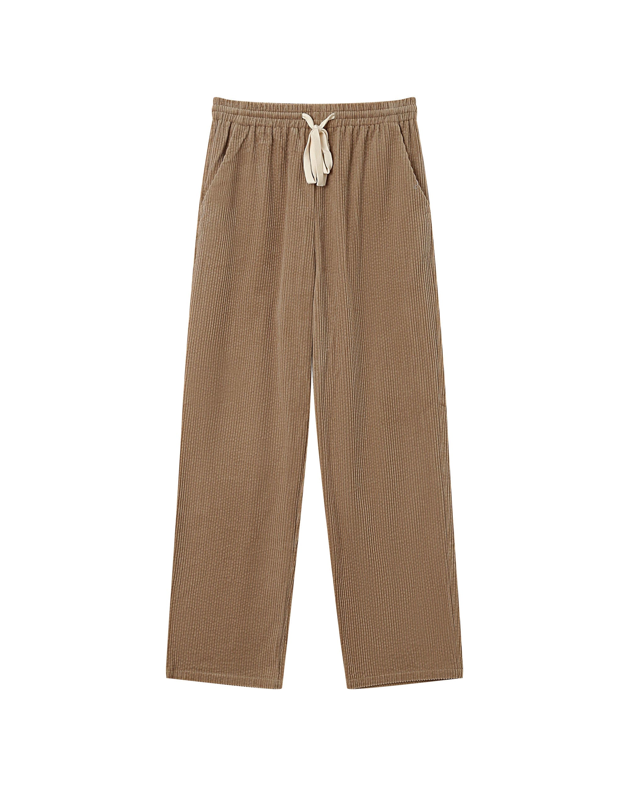 Wide-Leg Greige Trousers Liberty