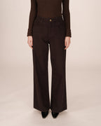 Wide Leg Chocolate Jeans James