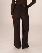 Wide Leg Chocolate Jeans James