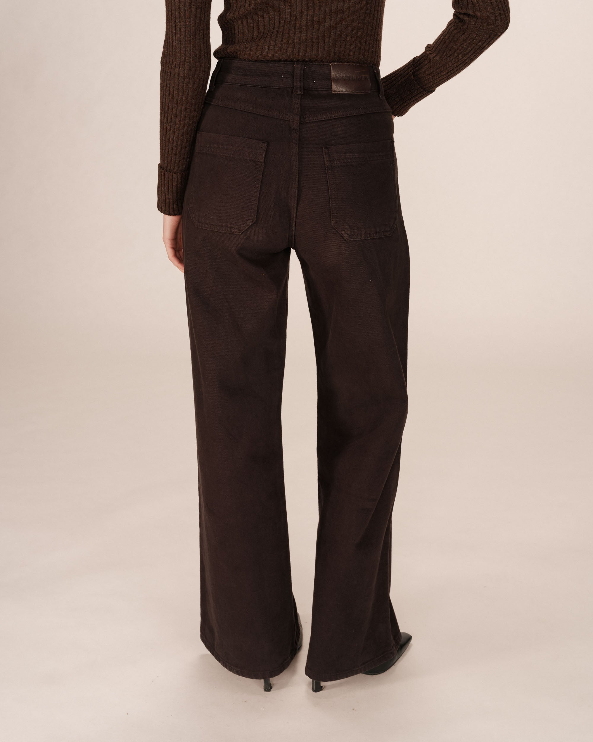 Wide Leg Chocolate Jeans James