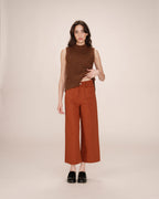 Straight 7/8 Camel Trousers Sole