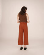 Straight 7/8 Camel Trousers Sole