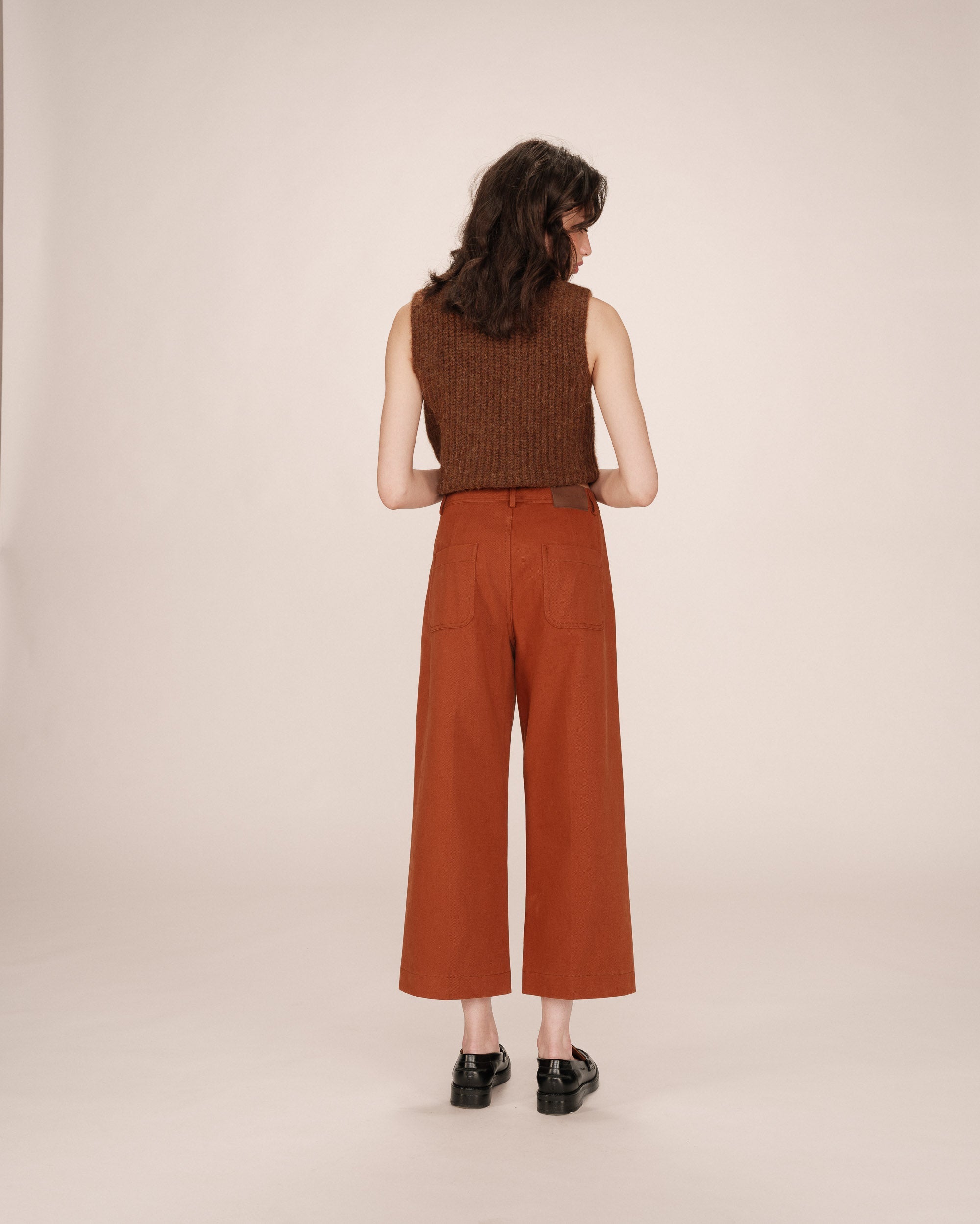 Straight 7/8 Camel Trousers Sole