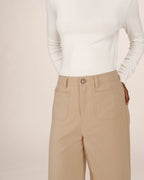 Pantalon Droit 7/8E Sable Sole