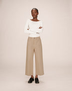 Pantalon Droit 7/8E Sable Sole