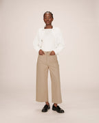 Pantalon Droit 7/8E Sable Sole