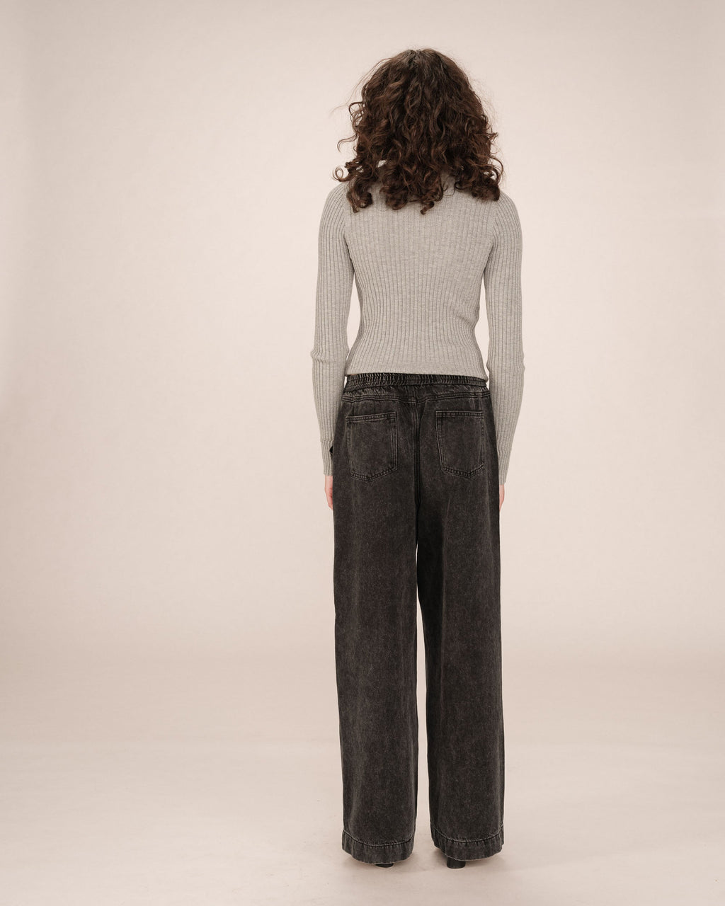 Jean Baggy Black Washed Sacha