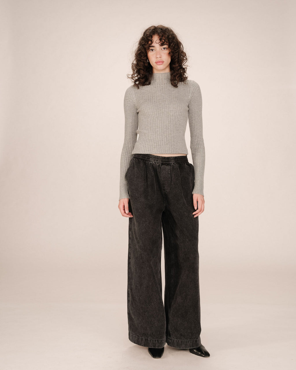 Jean Baggy Black Washed Sacha