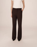 Pantalon Tailleur Evase Chocolat Singer