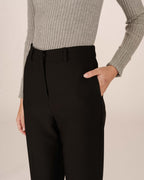 Pantalon Tailleur Evase Noir Singer