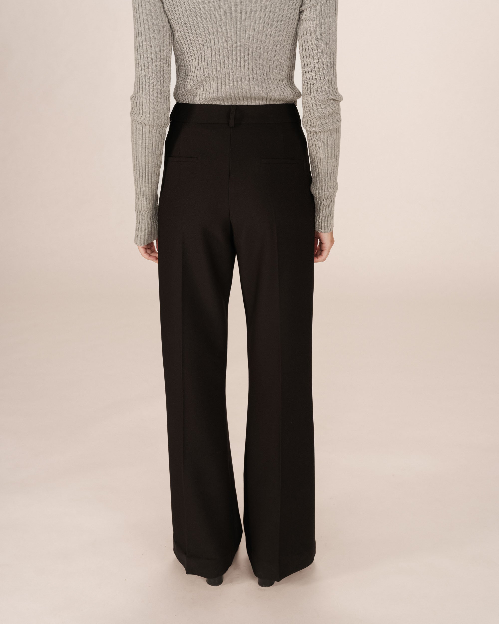 Pantalon Tailleur Evase Noir Singer