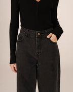 Jean 7/8E Black Washed Jonas