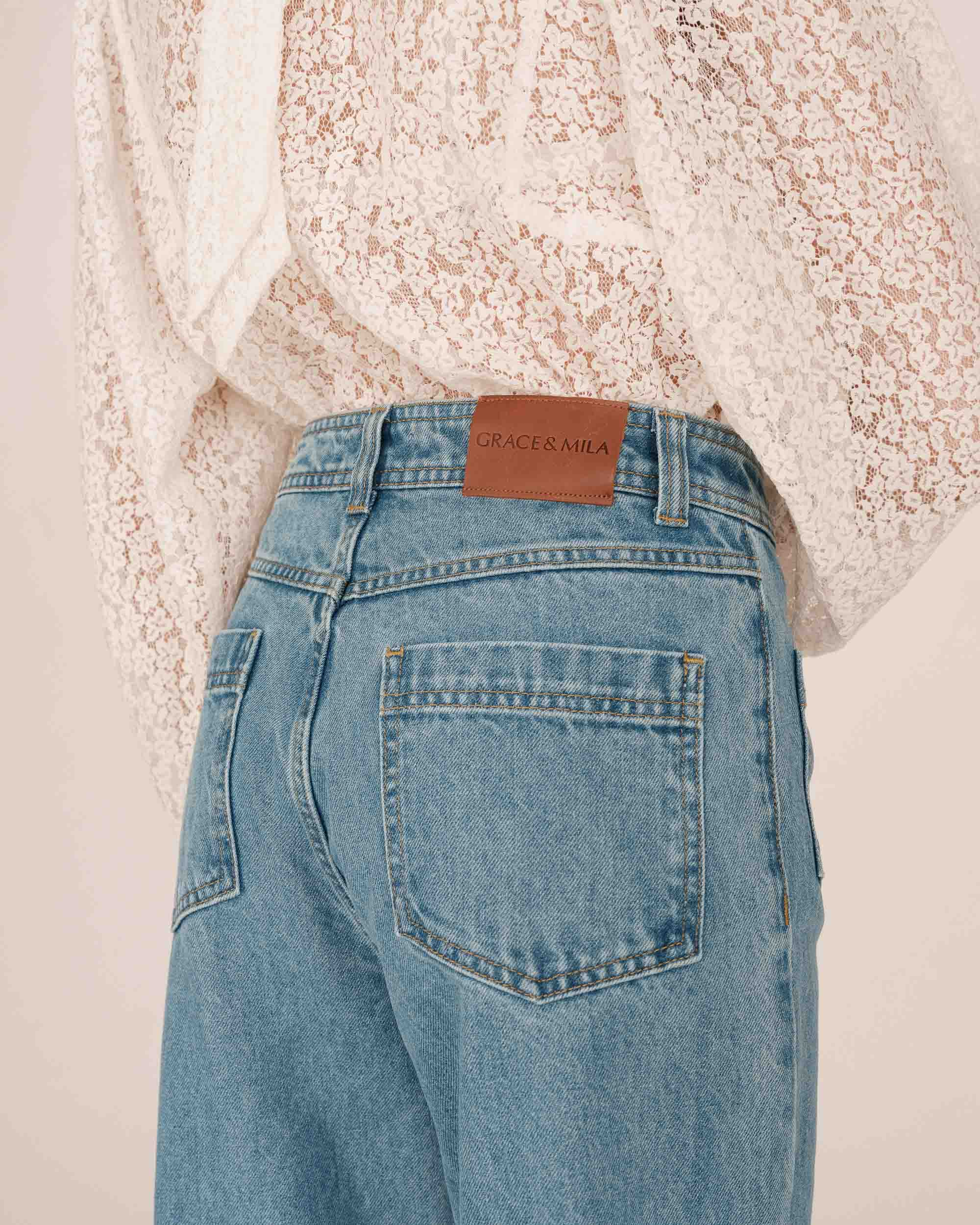 Jean Evase Light Blue Jacob