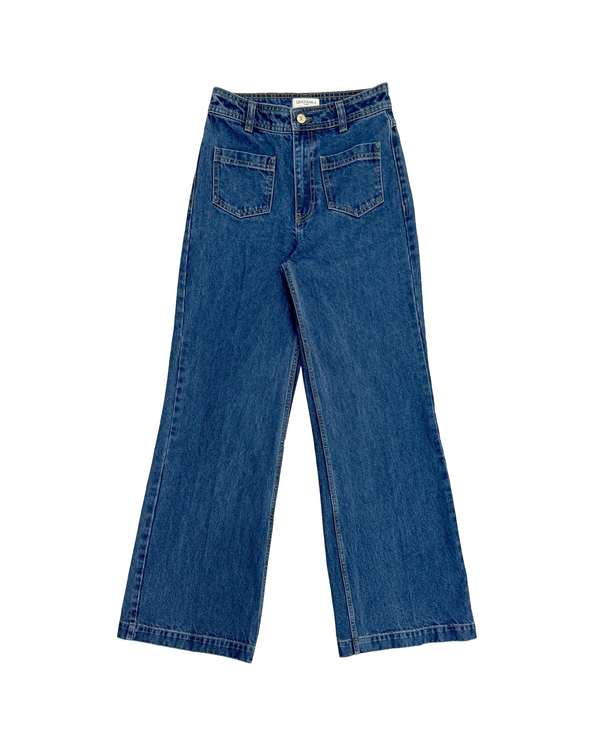 Jean Evase Medium Blue Jacob