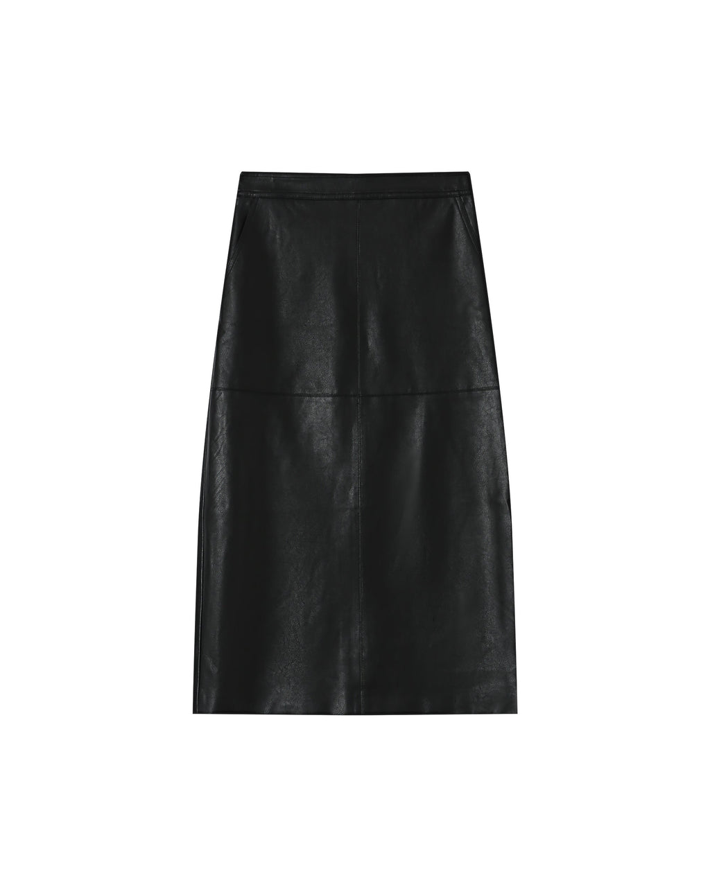 Faux Leather Skirt Black Sirene