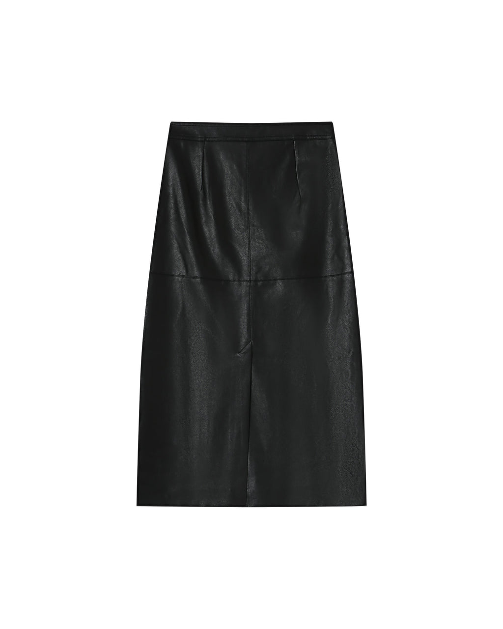 Faux Leather Skirt Black Sirene