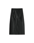 Faux Leather Skirt Black Sirene