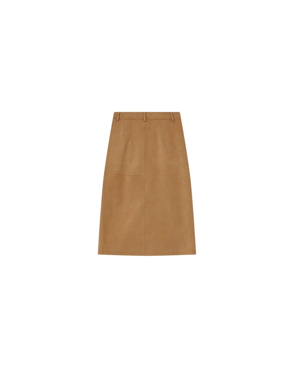 Long Suedette Skirt Ochre Sorry