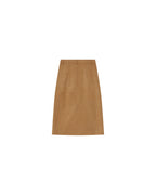 Long Suedette Skirt Ochre Sorry