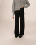 Black Knit Trousers Sao