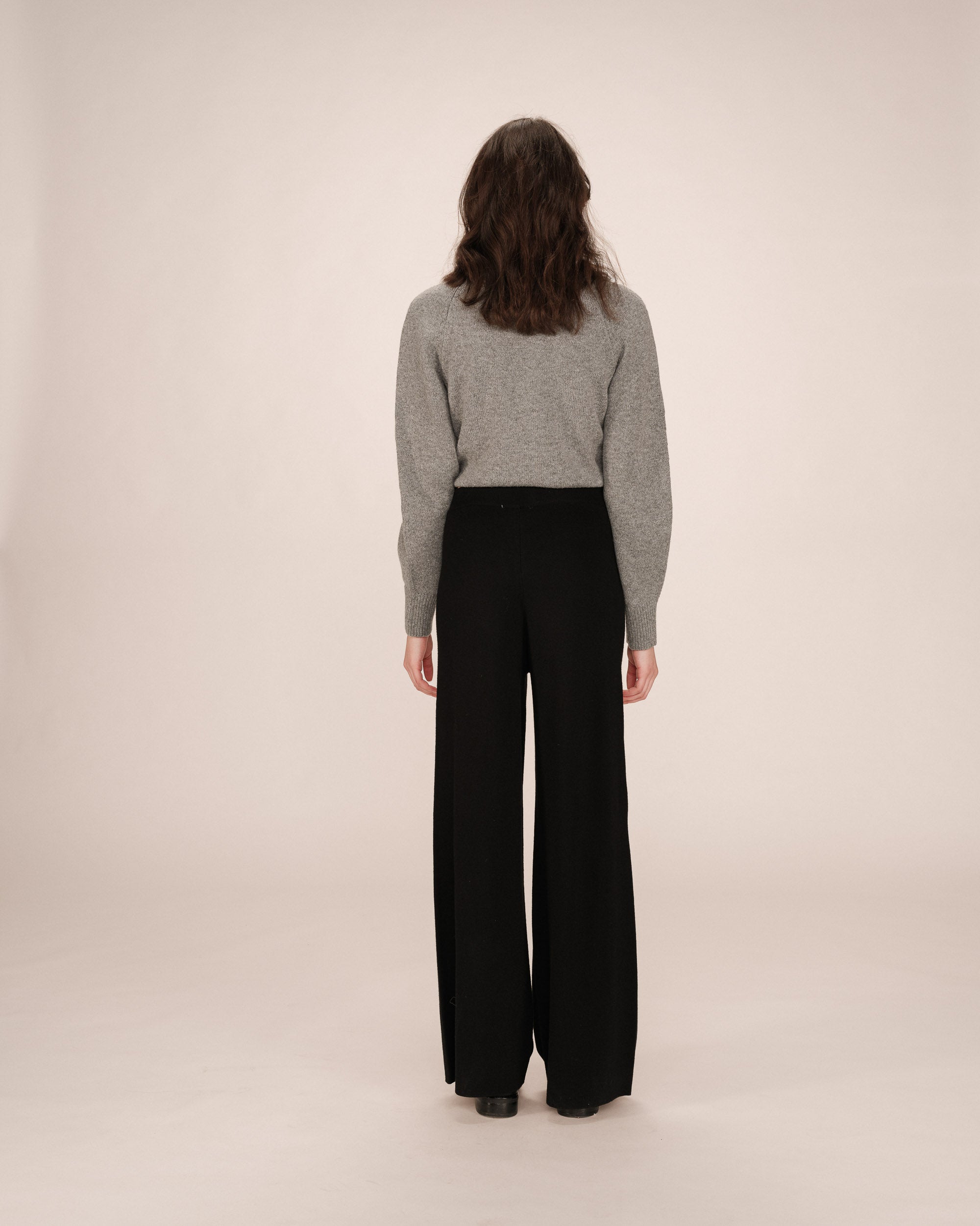 Black Knit Trousers Sao