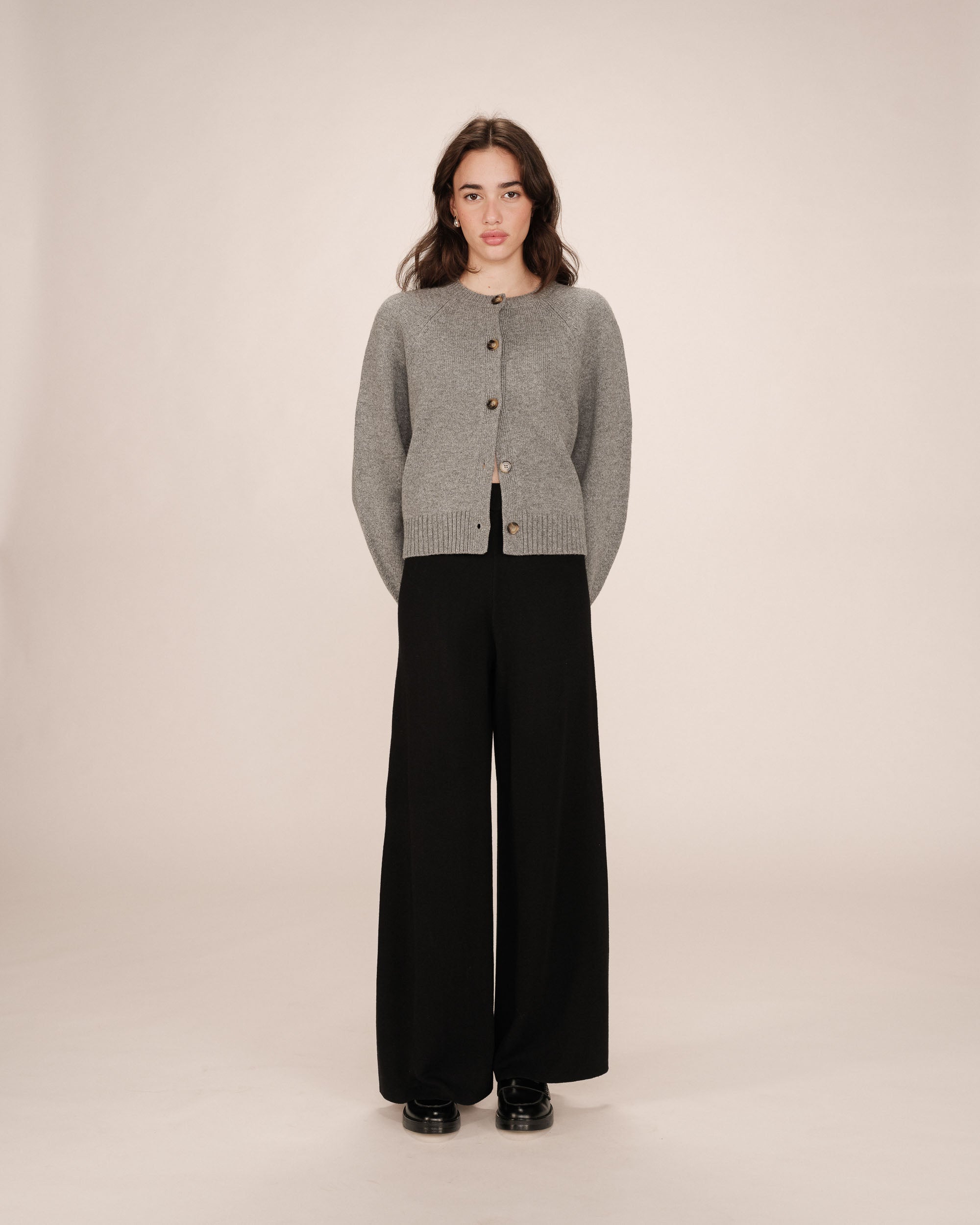 Black Knit Trousers Sao