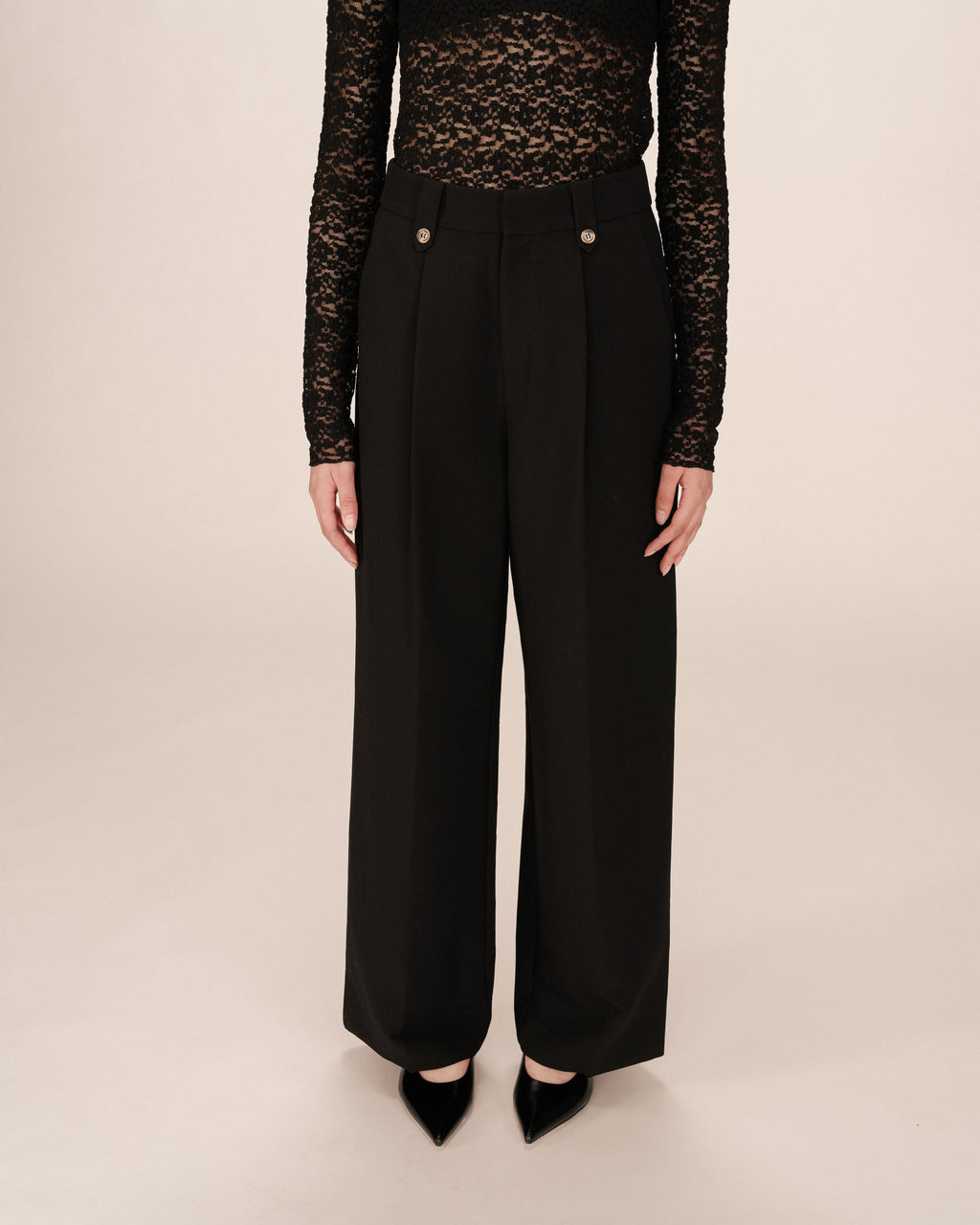 Tailored Trousers Black Septime