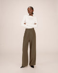 Pantalon Tailleur Vert Foret Septime
