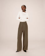 Pantalon Tailleur Vert Foret Septime