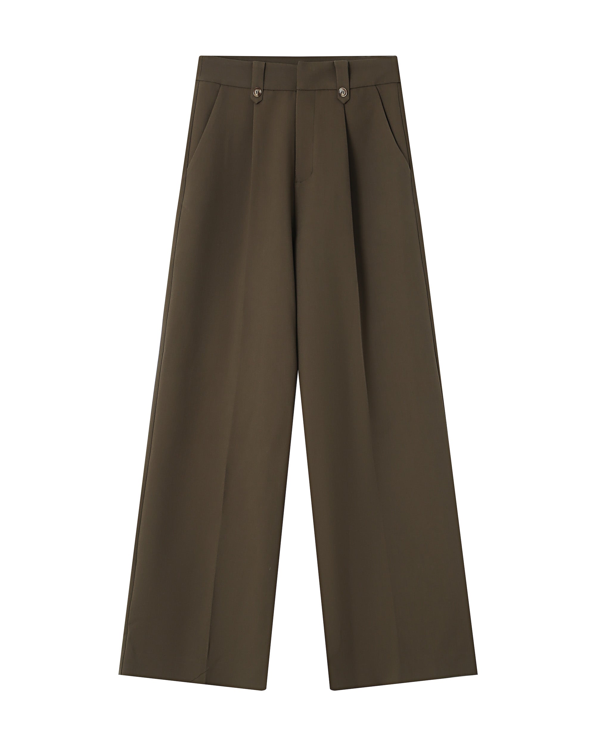 Pantalon Tailleur Vert Foret Septime