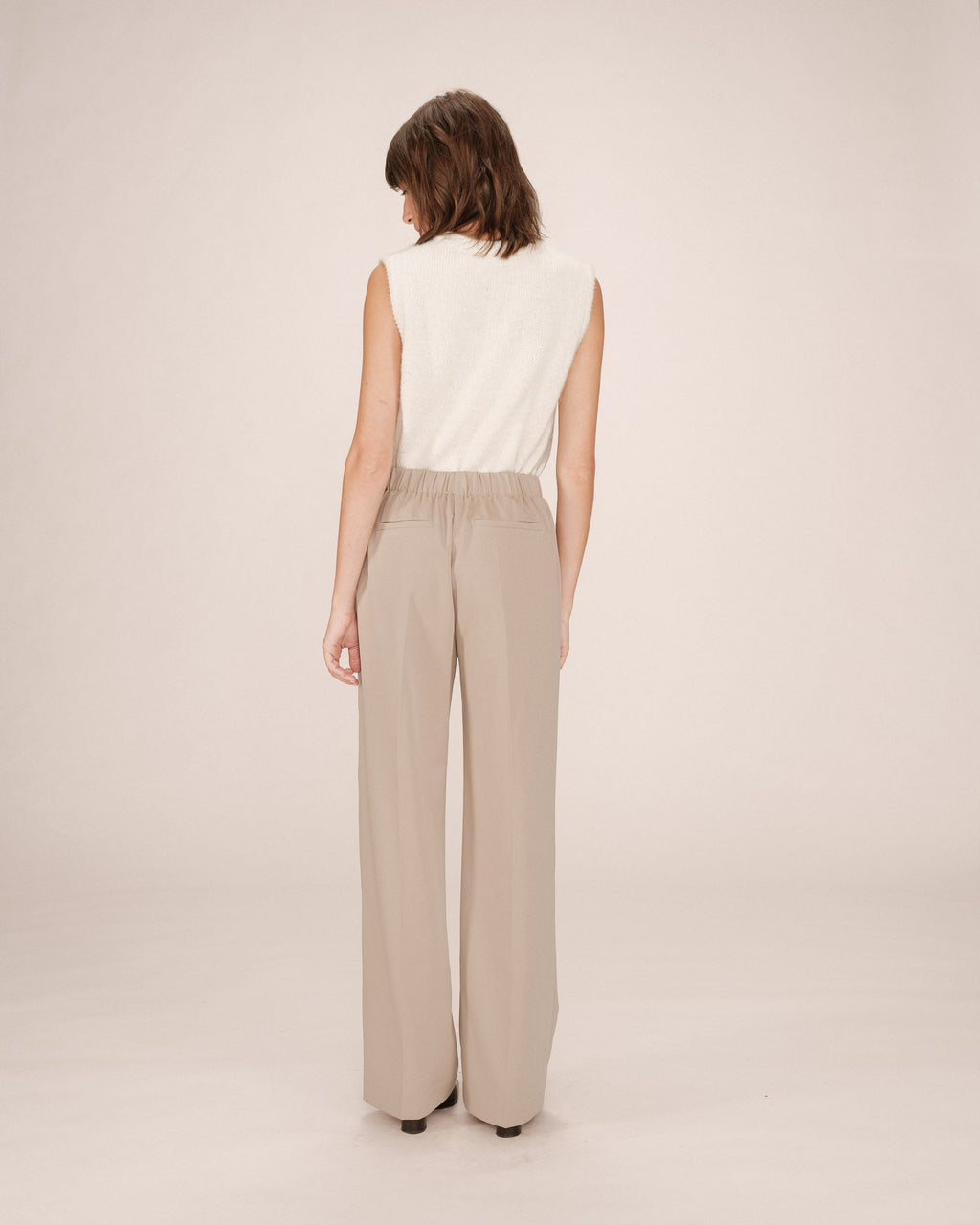 Pantalon Tailleur Greige Stewart