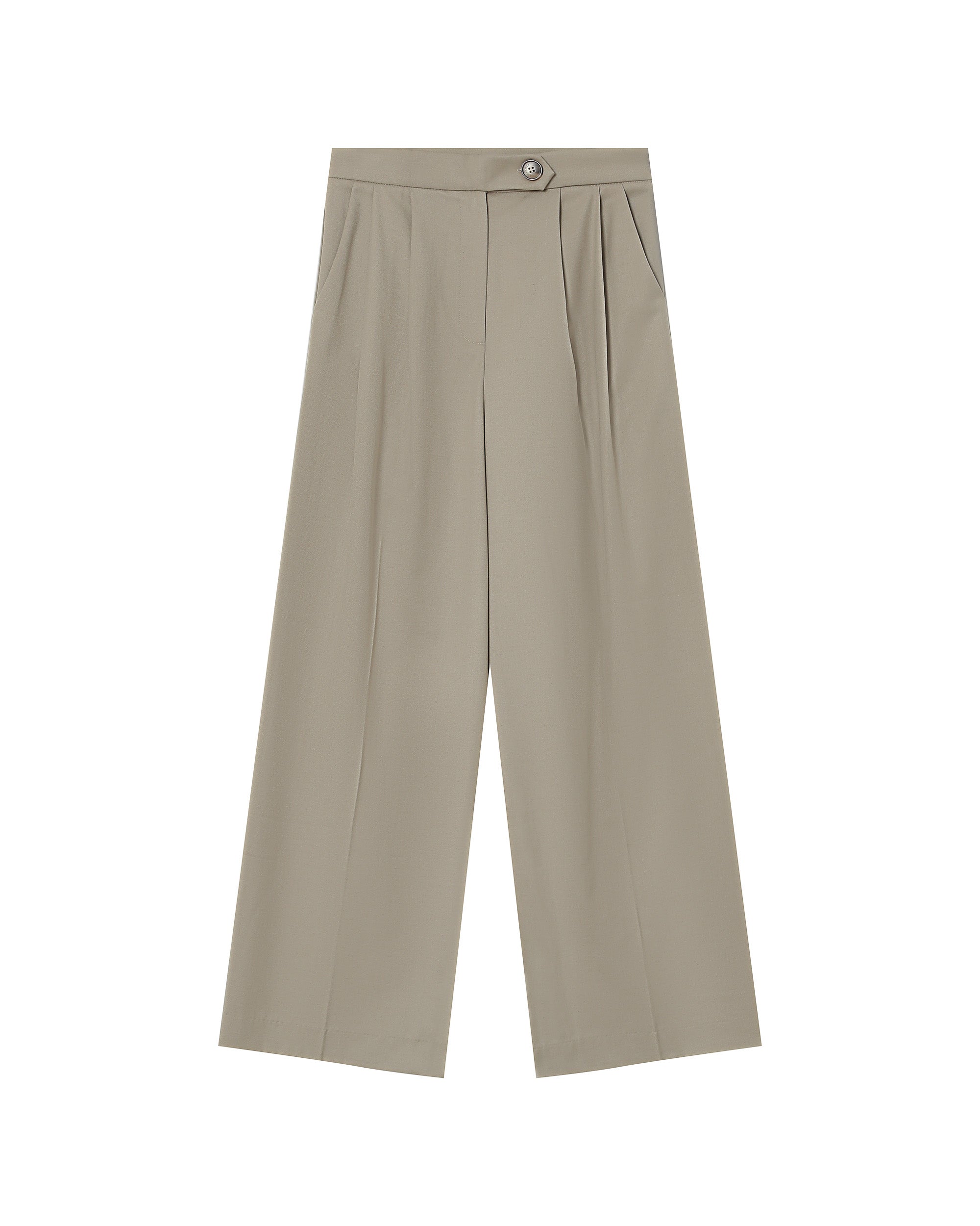 Pantalon Tailleur Greige Strokes