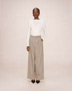 Pantalon Tailleur Greige Strokes