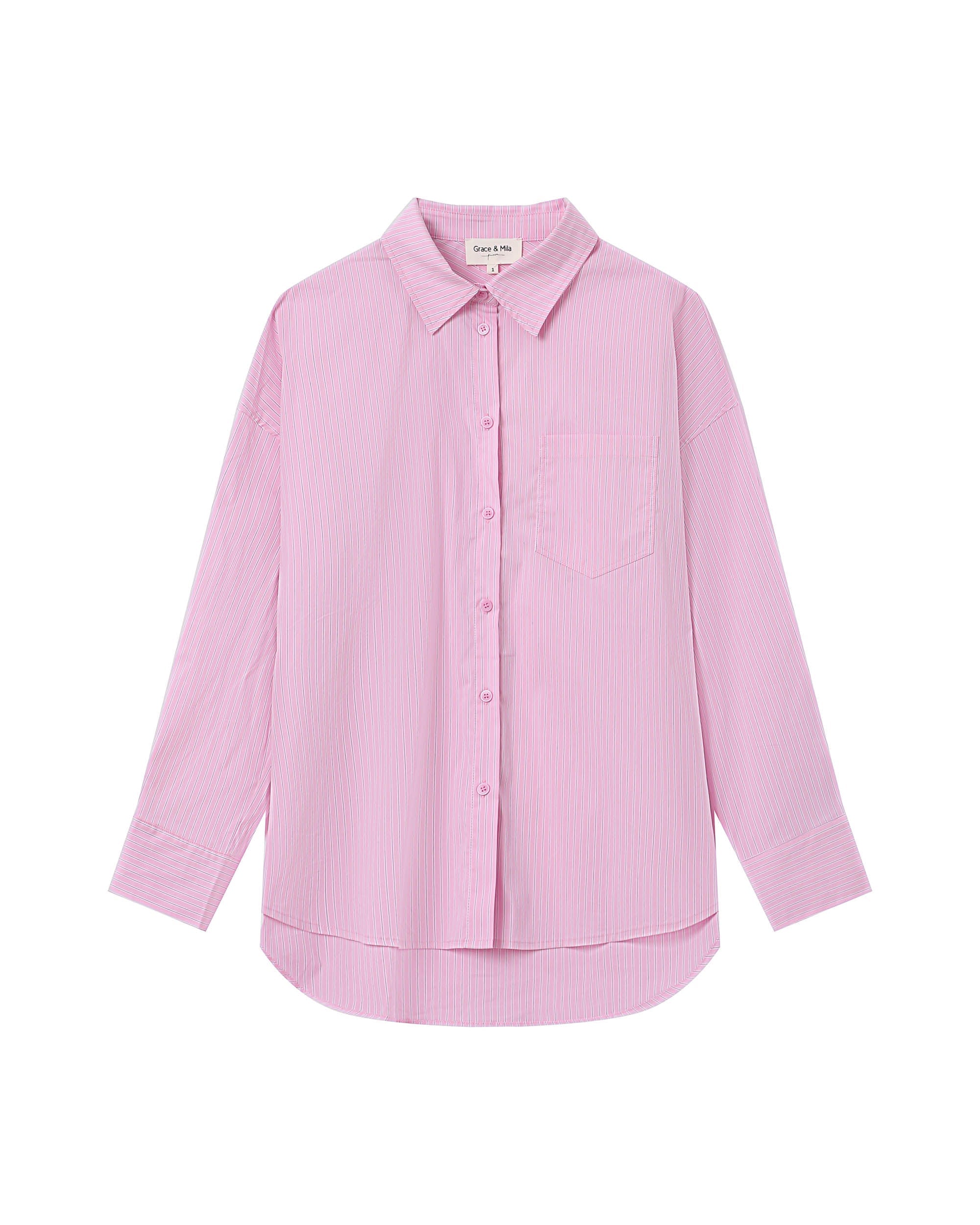Striped Shirt Crystal Rose Storm