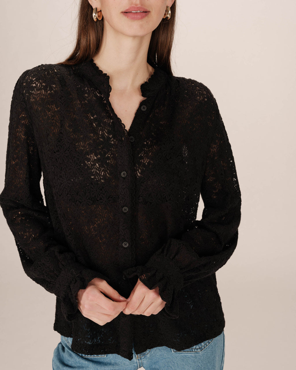 Blouse Noir Swing