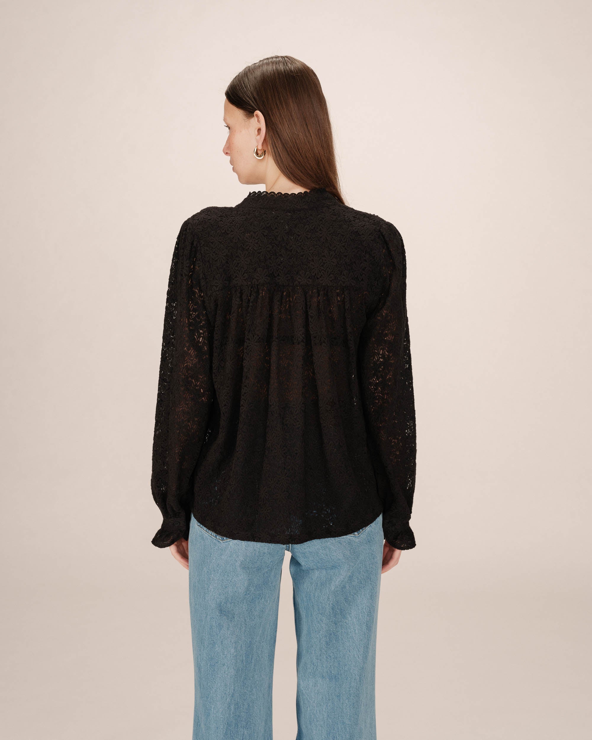 Blouse Noir Swing