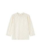 Blouse Col Montant Ecru Stella