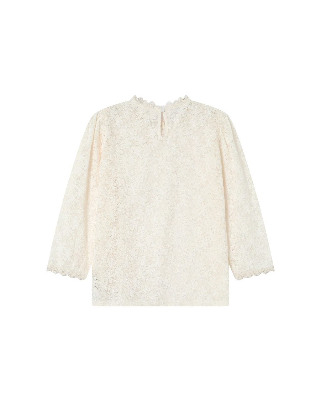 Blouse Col Montant Ecru Stella
