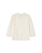 Blouse Col Montant Ecru Stella