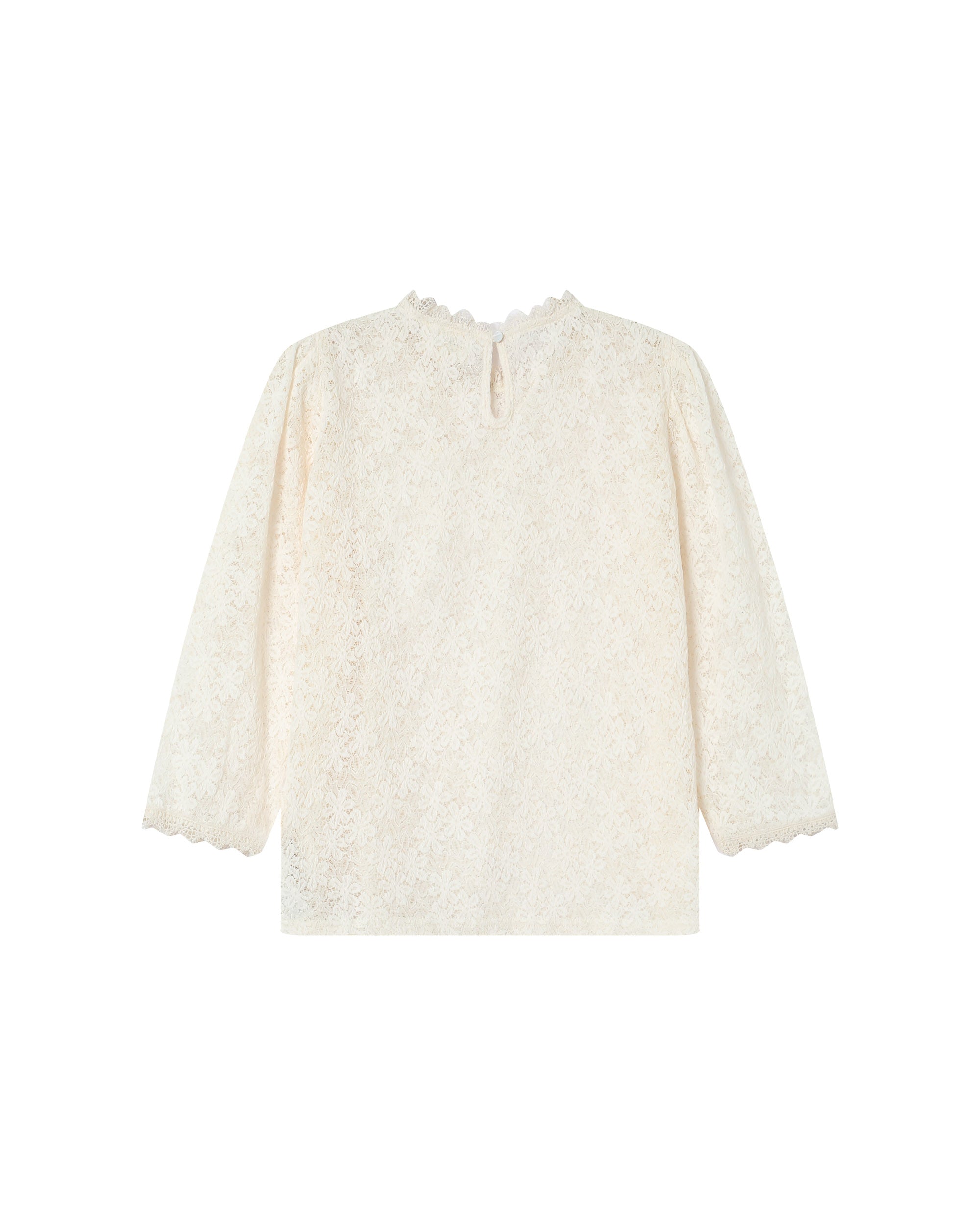 Blouse Col Montant Ecru Stella