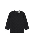 Black High-Neck Blouse Stella