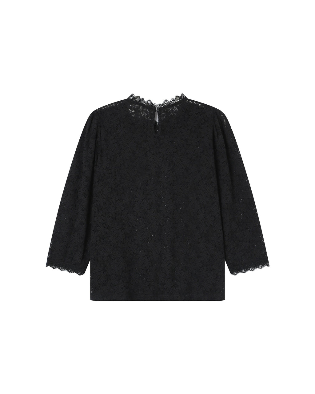Black High-Neck Blouse Stella